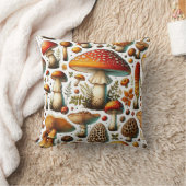 野生お洒落のキノコ クッション (ブランケット)