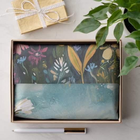 野生お洒落の花が切り離される黒猫 薄葉紙 (ギフト)