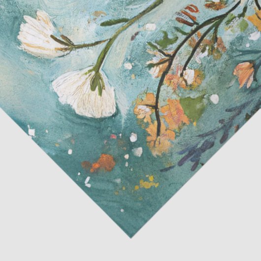 野生お洒落の花が切り離される黒猫 薄葉紙 (詳細)