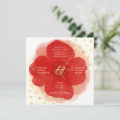 野生お洒落バラ植物園写真結婚の 招待状 (スタンド正面)