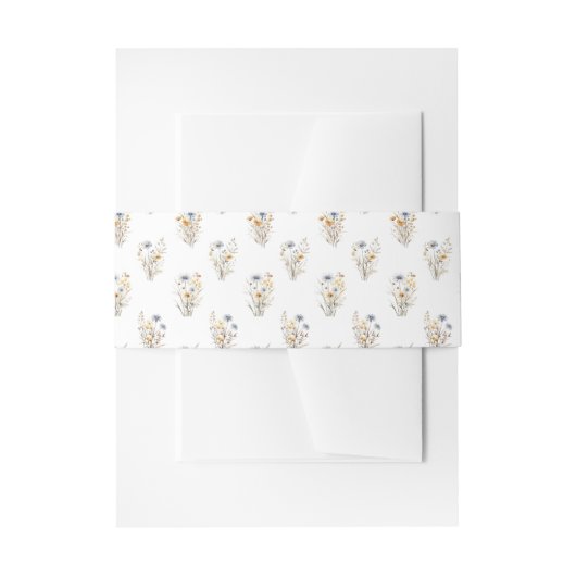 野生かわいらしの花フローラ 招待状ベリーバンド (正面例)