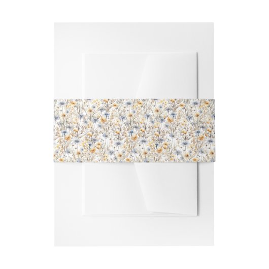 野生かわいらしの花フローラ 招待状ベリーバンド (正面例)