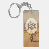 野生があるために生まれて下さい キーホルダー (正面左)