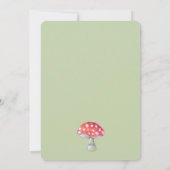 野生きのこ赤ちゃんシャワー招待状 (裏面)