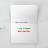 野生このクリスマス少しは行きます シーズンカード (内部)