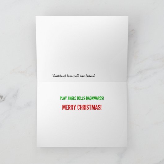 野生このクリスマス少しは行きます シーズンカード (内部)