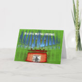 野生このクリスマス少しは行きます シーズンカード (正面)