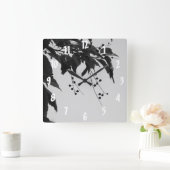 野生さくらんぼ スクエア壁時計 (ホーム)