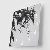 野生さくらんぼ スクエア壁時計 (傾斜)