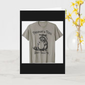 野生で妊娠中、触らないで、妊娠のユーモア カード (黄色い花)