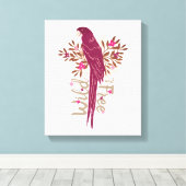 野生で自由なアラオウム熱帯葉 キャンバスプリント (インサイチュ (ウッドフロア))