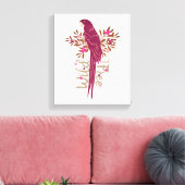 野生で自由なアラオウム熱帯葉 キャンバスプリント (インサイチュ (リビング))