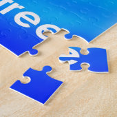 野生で自由なイルカの芸術 ジグソーパズル (側面)