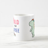 野生で自由なディノ コーヒーマグカップ (中央)