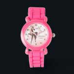 野生で自由な茶色のアラビア馬の女の子のカスタムのギフト 腕時計<br><div class="desc">野生と自由なアラビア馬の女の子は馬のパーティーギフト優雅なアラビア茶色の馬、馬好きのための美しいパーソナライズされた贈り物を見る。</div>