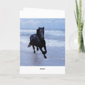 野生で自由な馬 カード (裏面)