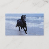 野生で自由な馬 名刺 (裏面)