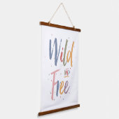 野生で自由な 吊り下げ型タペストリー (傾斜あり)