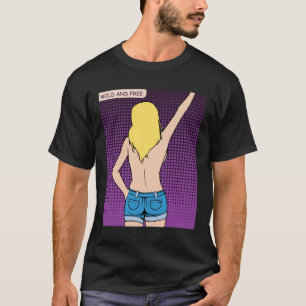 野生で自由な Tシャツ