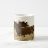 野生で自由に生きよう コーヒーマグカップ (中央)