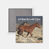 野生で自由に生きよう マグネット (正面/裏面)