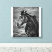 野生で自由 キャンバスプリント (インサイチュ (ウッドフロア))