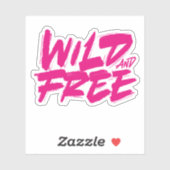 野生で自由 シール (シート)