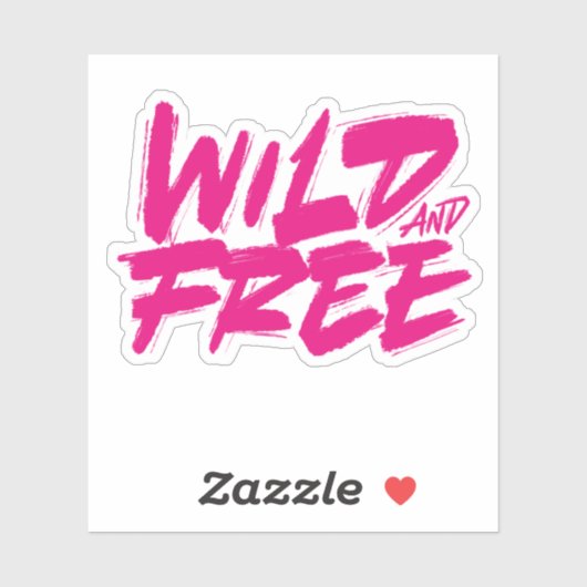 野生で自由 シール (シート)