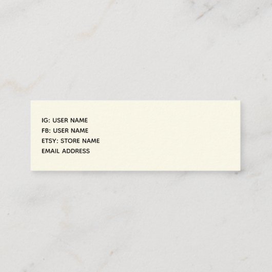 野生とエキゾチックのヒョウのプリントパターン スキニー名刺 (裏面)