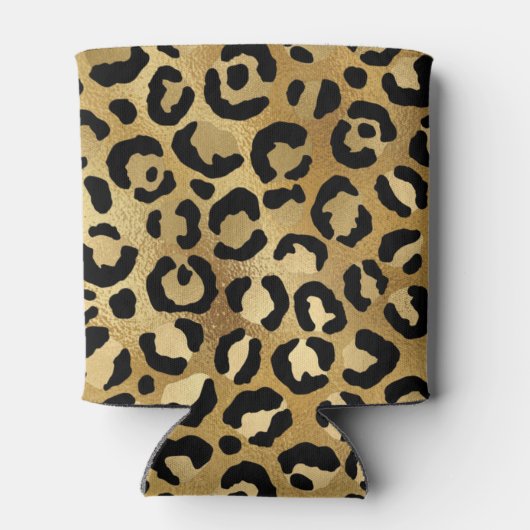 野生とエキゾチックのヒョウ柄の模様の入れ子C 缶クーラー (裏面)