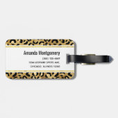 野生とエキゾチックのヒョウ柄モノグラム ラゲッジタグ (裏面横)