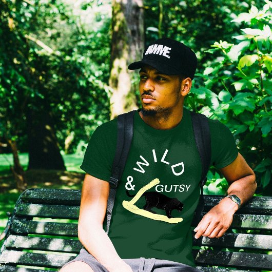 野生とガッツィの女性の男性の上品なエレガント動物 Tシャツ