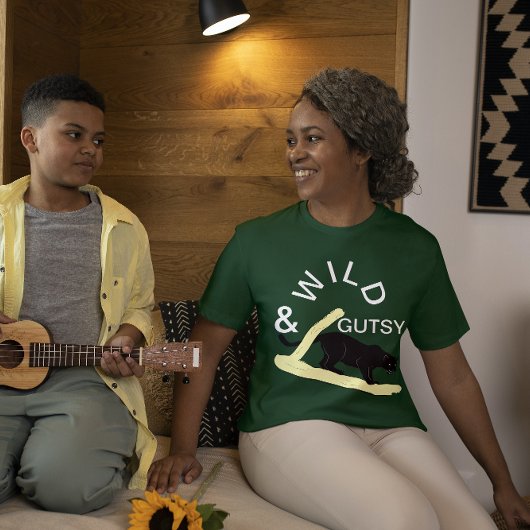 野生とガッツィの女性の男性の上品なエレガント動物 Tシャツ