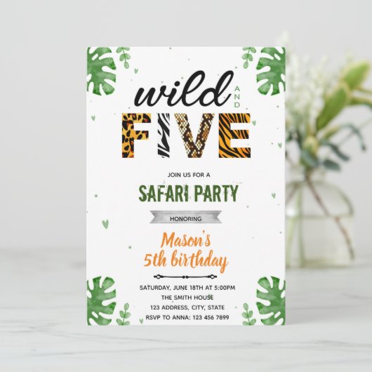 野生とサファリ５の動物園への招待 招待状 (スタンド正面)