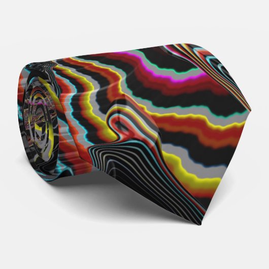 野生とジャングル熱狂するのフラクタルカラフル抽象芸術 ネクタイ (ロール)