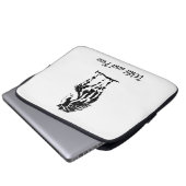 野生とフリーホースネオプレンラップトップスリーブ ラップトップスリーブ (正面下部)