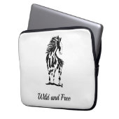 野生とフリーホースネオプレンラップトップスリーブ ラップトップスリーブ (正面左)