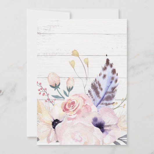 野生とワンディアアンドアニマル誕生日招待状 招待状 (裏面)