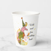 野生と無料のサファリキッド共同誕生日パーティー 紙コップ (裏面)