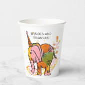 野生と無料のサファリキッド共同誕生日パーティー 紙コップ (正面)