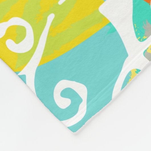 野生と無料の少年の部屋の抽象芸術三角形パターン フリースブランケット (角)