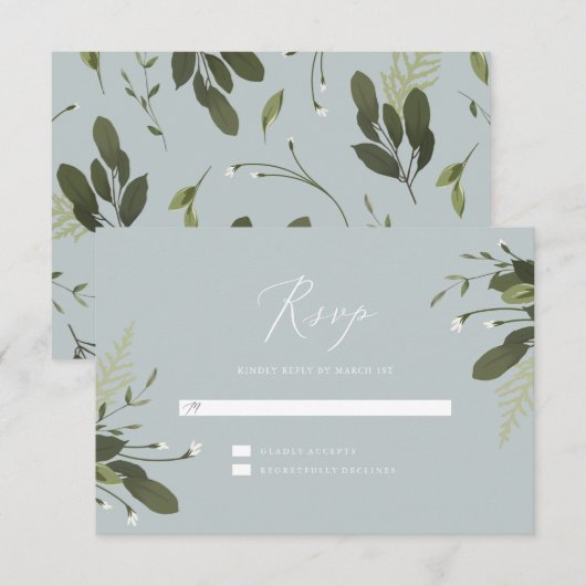 野生と緑 出欠カード (正面/裏面)