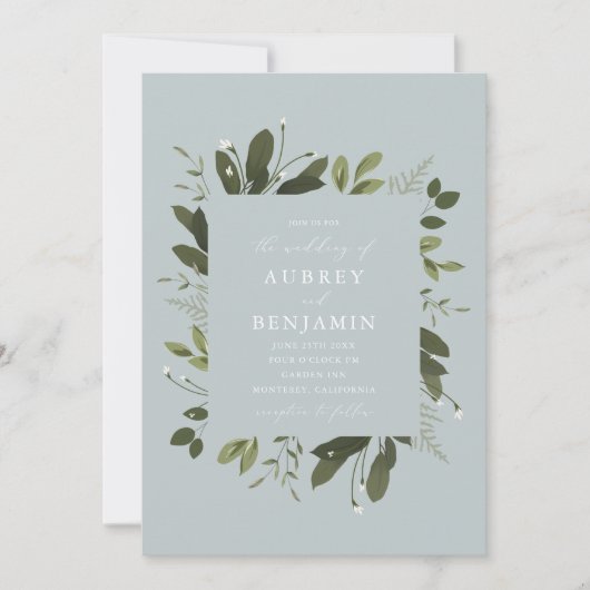 野生と緑 招待状 (正面)