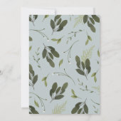 野生と緑 招待状 (裏面)