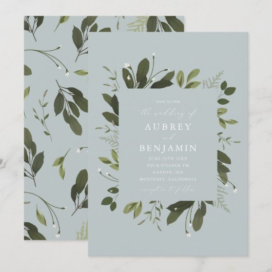 野生と緑 招待状 (正面/裏面)