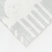 野生と自由なビービーフクロウ模様 フリースブランケット (角)