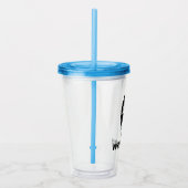 野生と自由な離婚の女性独身のパーティービーチ アクリルタンブラー (右)