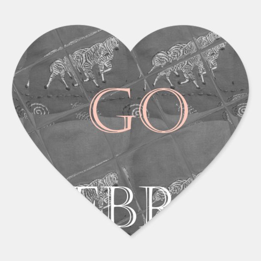 野生と自由に行こう!:ゼブラの旅 ハートシール (正面)