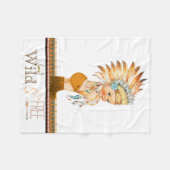 野生と自由のボーイズ族ベビー フリースブランケット (正面(横))