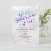 「野生と自由の矢印」ジェンダーリビールパーティの招待状 招待状 (スタンド正面)